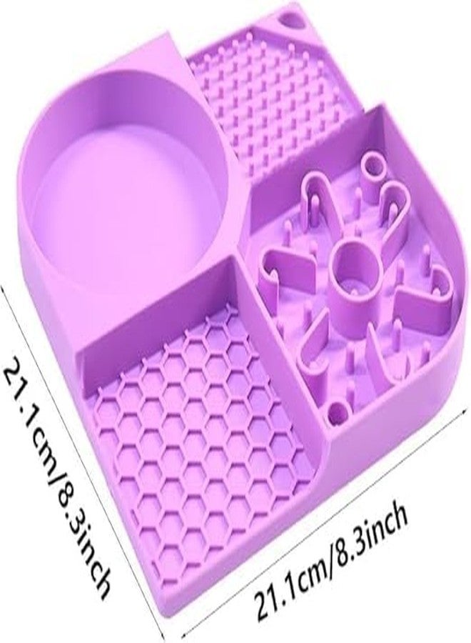 VishBin Pet Licking Mat Slow Feeder for Dogs and Cats, Anxiety Relief, Strong Suction Cups, Food Grade Silicone, Flexible and Easy-to-Clean Dog Lick Mat, Perfect for Dogs and Cats - Image 2